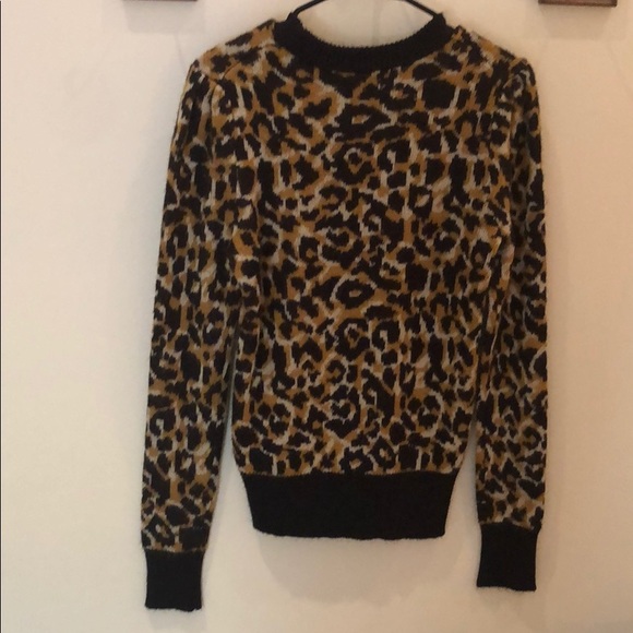 Who What Wear Leopard Sweater - Picture 2 of 3